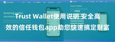 Trust Wallet使用说明 安全高效的信任钱包app助您快速搞定财富